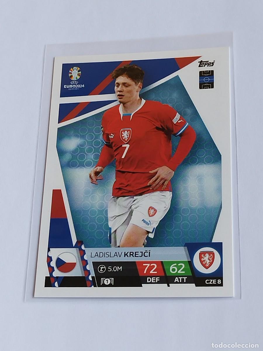 Cromos de f&uacute;tbol: KREJCI #CZE 8 CHEQUIA - TOPPS EUROCOPA 2024 MATCH ATTAX CHECA CZECHIA - UEFA EURO GERMANY 24 CZE8