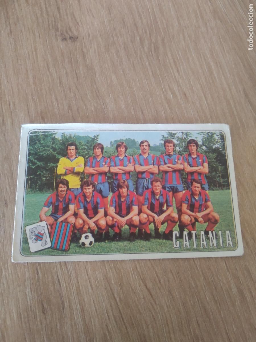 Cromos de F&uacute;tbol: 352 EQUIPO PLANTILLA CATANIA CROMO FUTBOL PANINI LIGA ITALIA 76-77 CALCIATORI 1976-1977