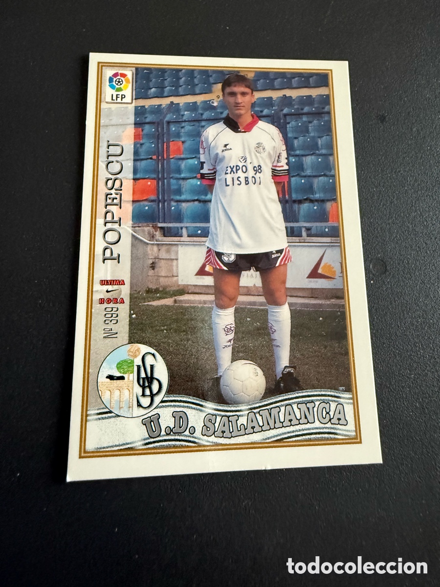 Cromos de F&uacute;tbol: MUNDICROMO 97-98. n 399. UH. POPESCU ( UD Salamanca)