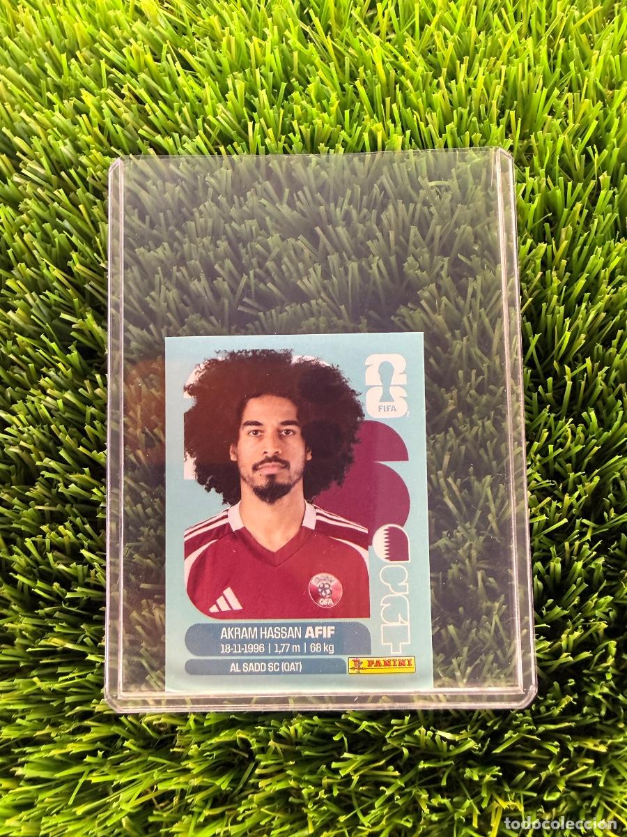 Cromos de F&uacute;tbol: N&ordm; QAT18 Akram Hassan Afif Qatar Mundial 2026 Stickers
