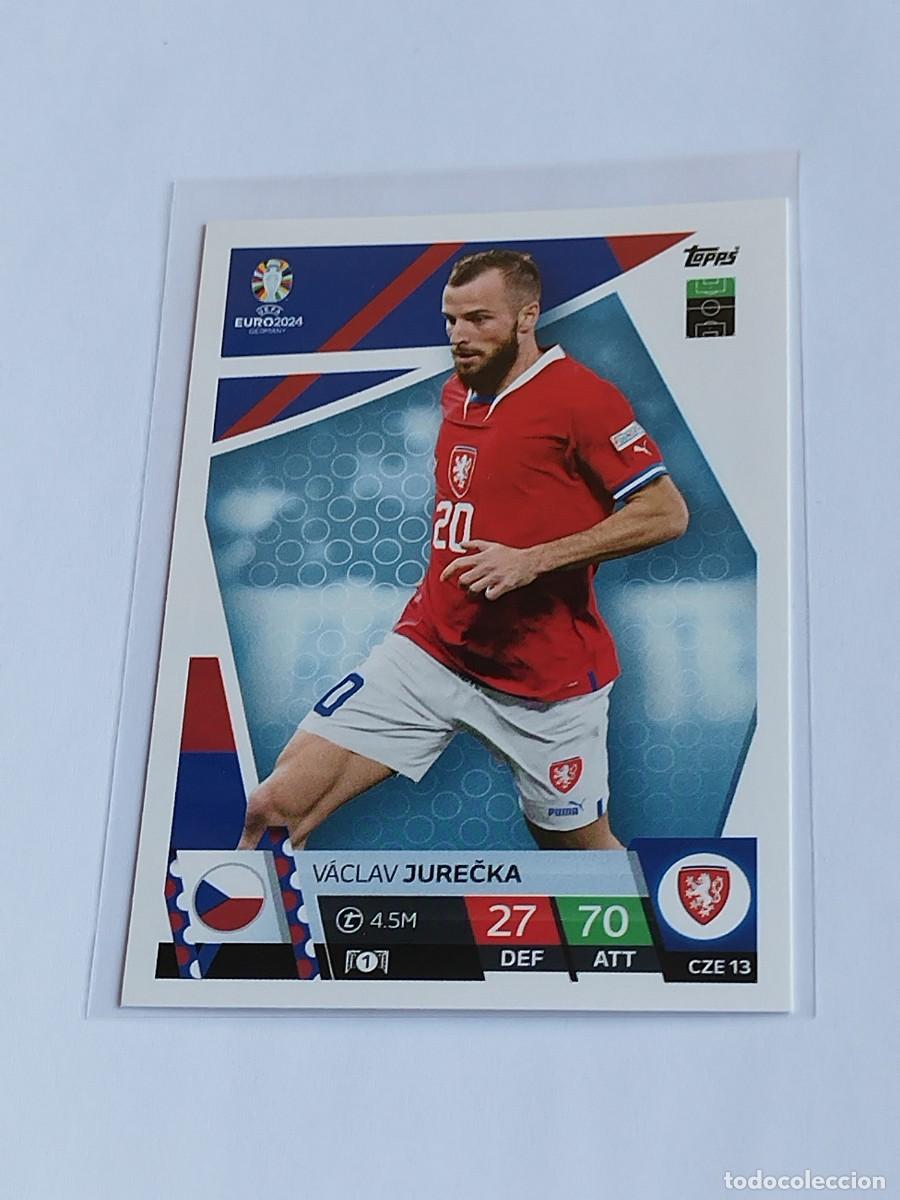Cromos de F&uacute;tbol: JURECKA #CZE 13 CHEQUIA - TOPPS EUROCOPA 2024 MATCH ATTAX CHECA CZECHIA - UEFA EURO GERMANY 24 CZE13