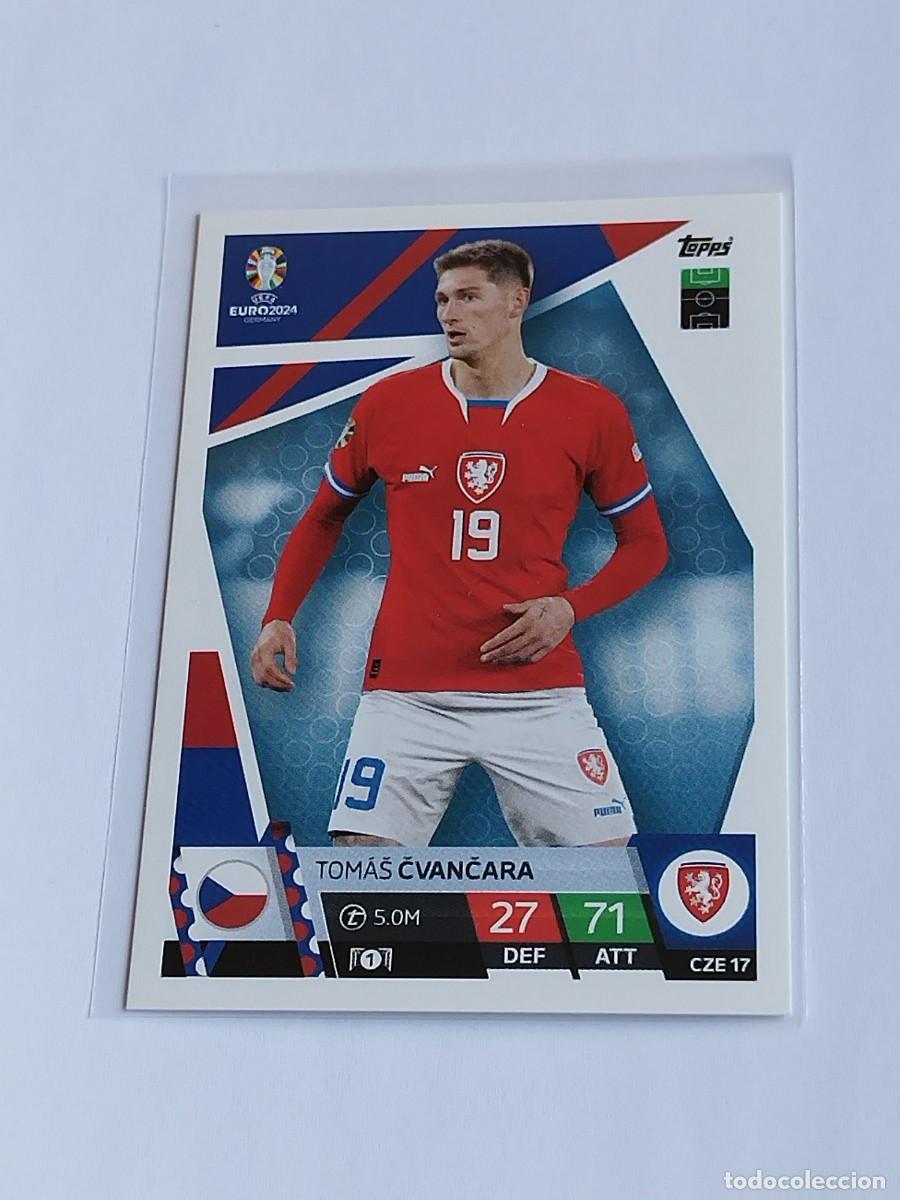 Cromos de F&uacute;tbol: CVANCARA #CZE 17 CHEQUIA TOPPS EUROCOPA 2024 MATCH ATTAX CHECA CZECHIA - UEFA EURO GERMANY 24 CZE17