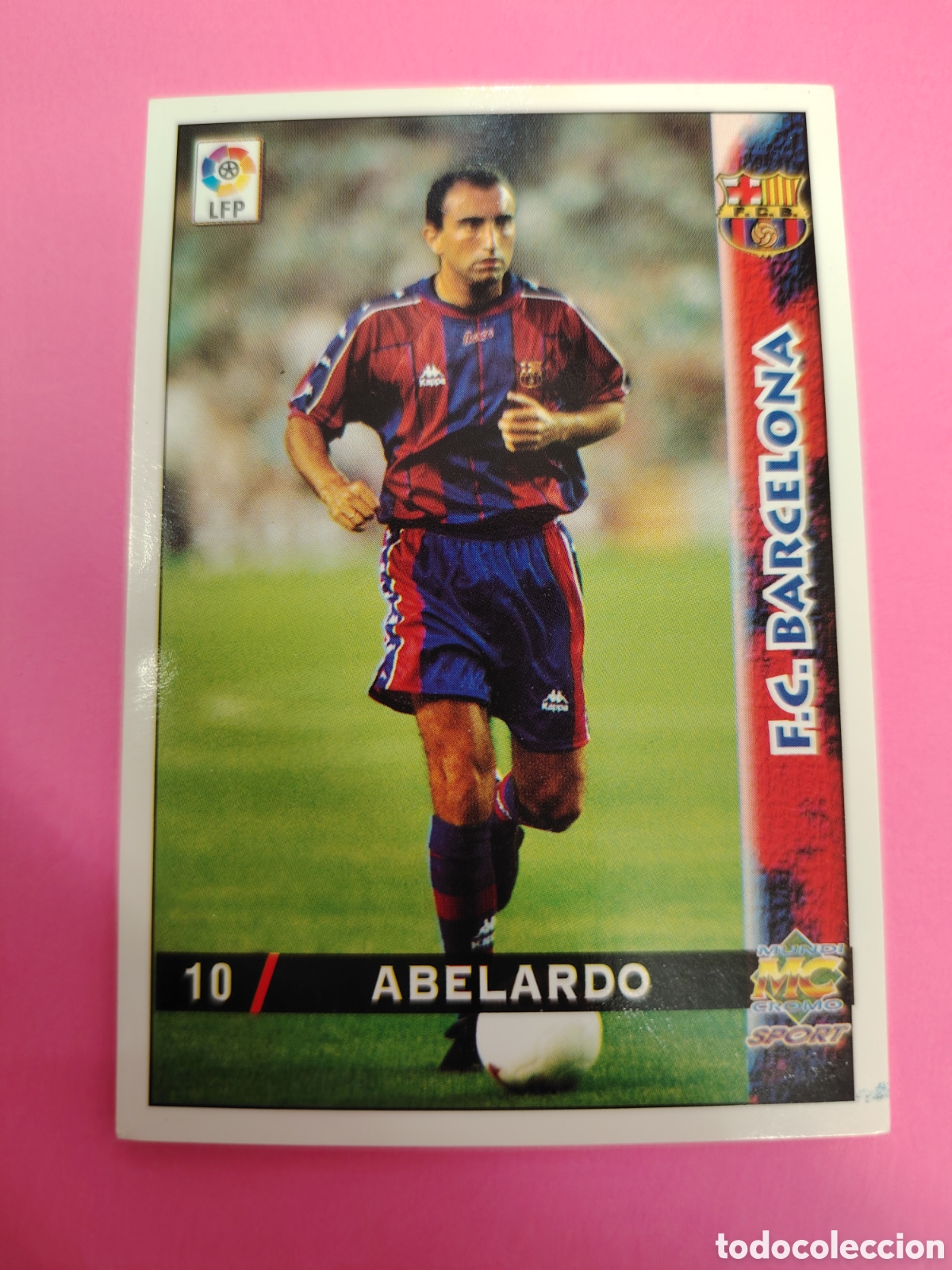 Cromos de F&uacute;tbol: BARCELONA-N&deg;10-ABELARDO-MUNDICROMO FICHAS DE LA LIGA 1998 1999 98 99