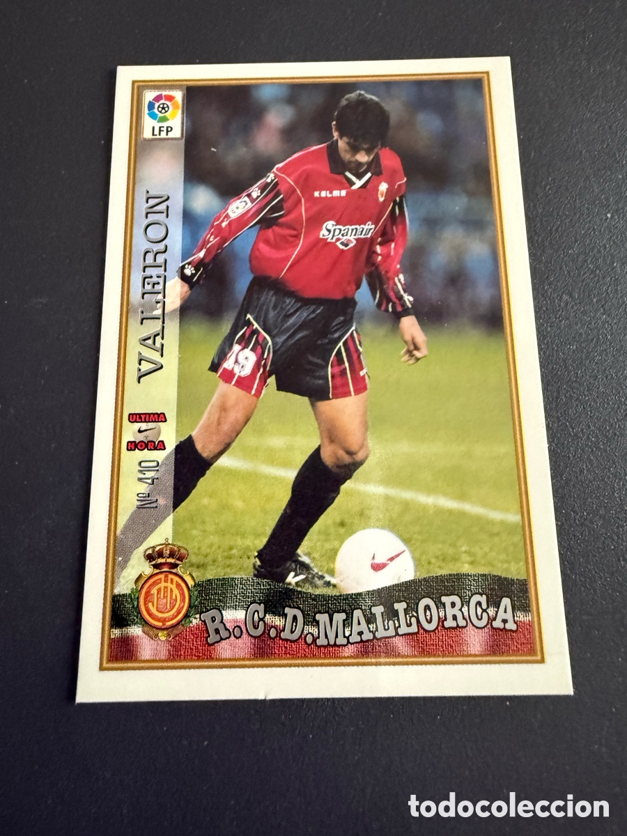 Cromos de F&uacute;tbol: MUNDICROMO 97-98. n 410 UH. VALERON. ROOKIE ( Mallorca)