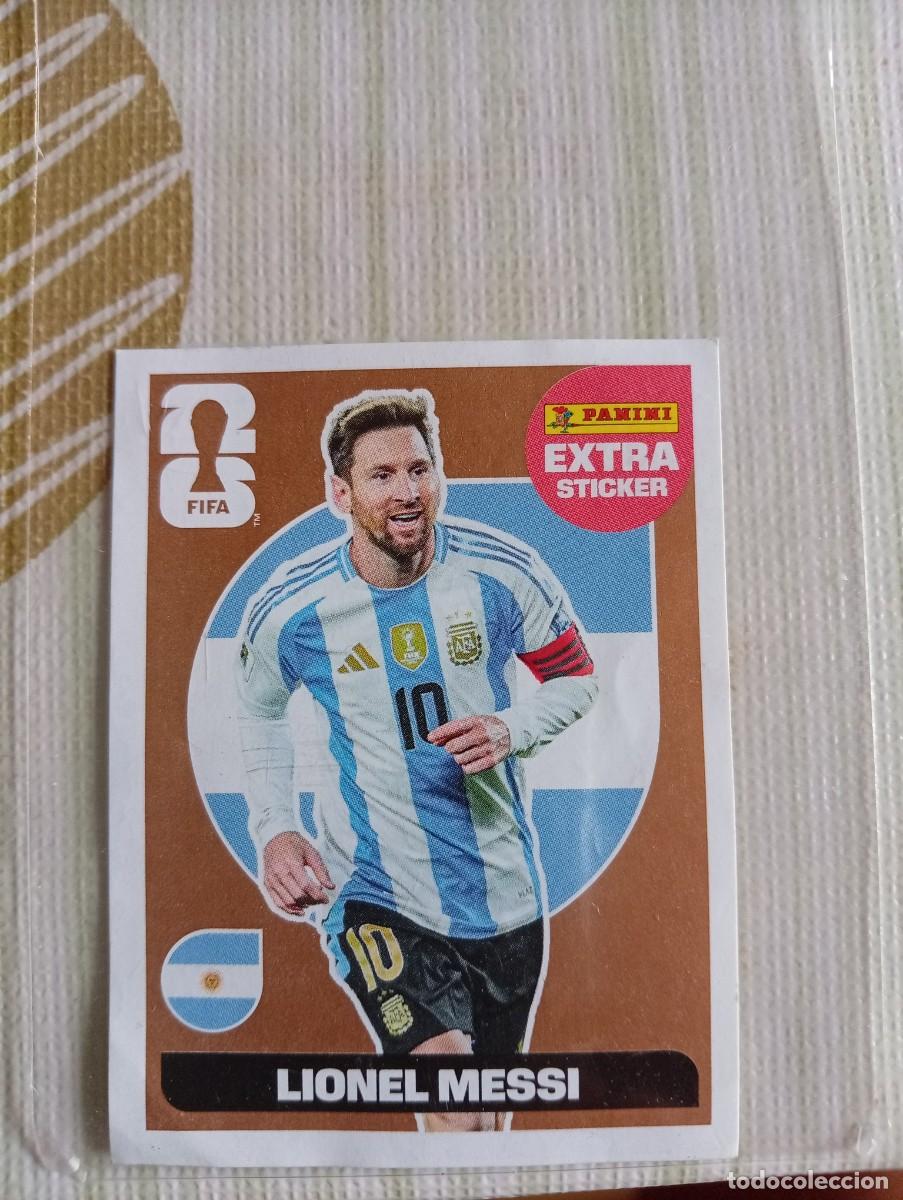 Cromos de F&uacute;tbol: Extra sticker bronce Lionel Messi