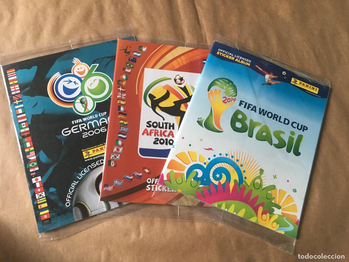 Football Stickers: COLECCION MUNDIAL X 3 ALEMANIA SOUTH AFRICA Y BRASIL NUEVOS SELLADOS