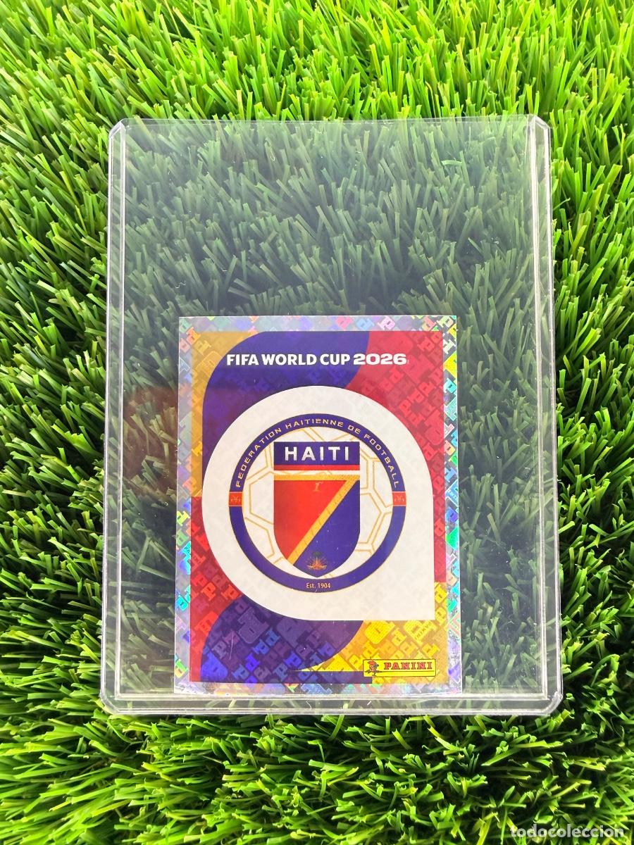 Cromos de F&uacute;tbol: N&ordm; HAI1 Escudo Hait&iacute; Mundial 2026 Stickers