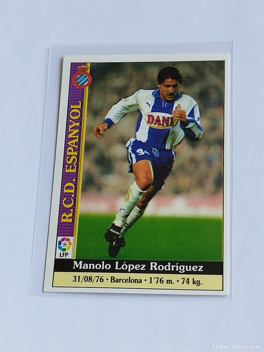 Cromos de F&uacute;tbol: MANOLO BAJA #116 RCD ESPANYOL - MUNDICROMO LAS FICHAS DE LA LIGA 1999 2000 - MC 99 00 CROMO FUTBOL