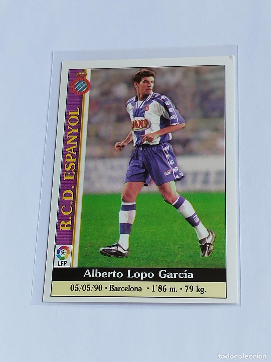 Cromos de F&uacute;tbol: LOPO ALTA #116 RCD ESPANYOL - MUNDICROMO LAS FICHAS DE LA LIGA 1999 2000 - MC 99 00 CROMO FUTBOL