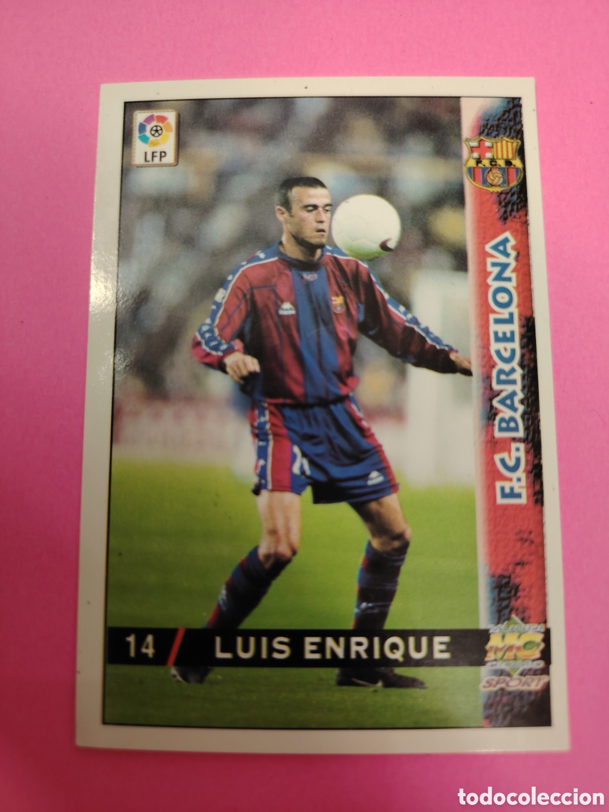 Cromos de F&uacute;tbol: BARCELONA-N&deg;14-LUIS ENRIQUE-MUNDICROMO FICHAS DE LA LIGA 1998 1999 98 99