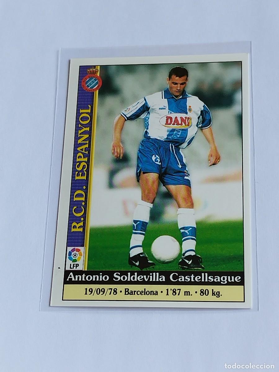 Cromos de Futebol: SOLDEVILLA BAJA #117 RCD ESPANYOL - MUNDICROMO LAS FICHAS DE LA LIGA 1999 2000 MC 99 00 CROMO FUTBOL