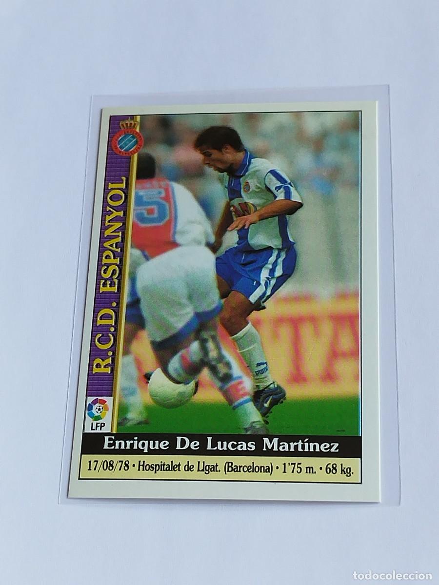 Cromos de F&uacute;tbol: DE LUCAS #120 RCD ESPANYOL - MUNDICROMO LAS FICHAS DE LA LIGA 1999 2000 MC 99 00 CROMO FUTBOL