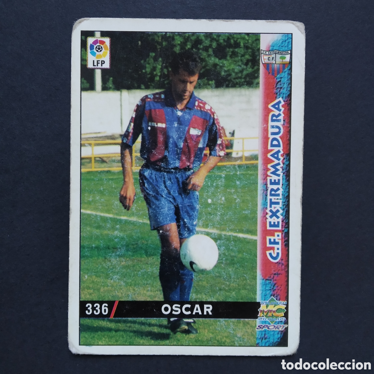 Cromos de F&uacute;tbol: CROMO - N&ordm; 0336 - OSCAR - C.F. EXTREMADURA - LAS FICHAS DE LA LIGA 98-99 (1998 / 1999) - MUNDICROMO