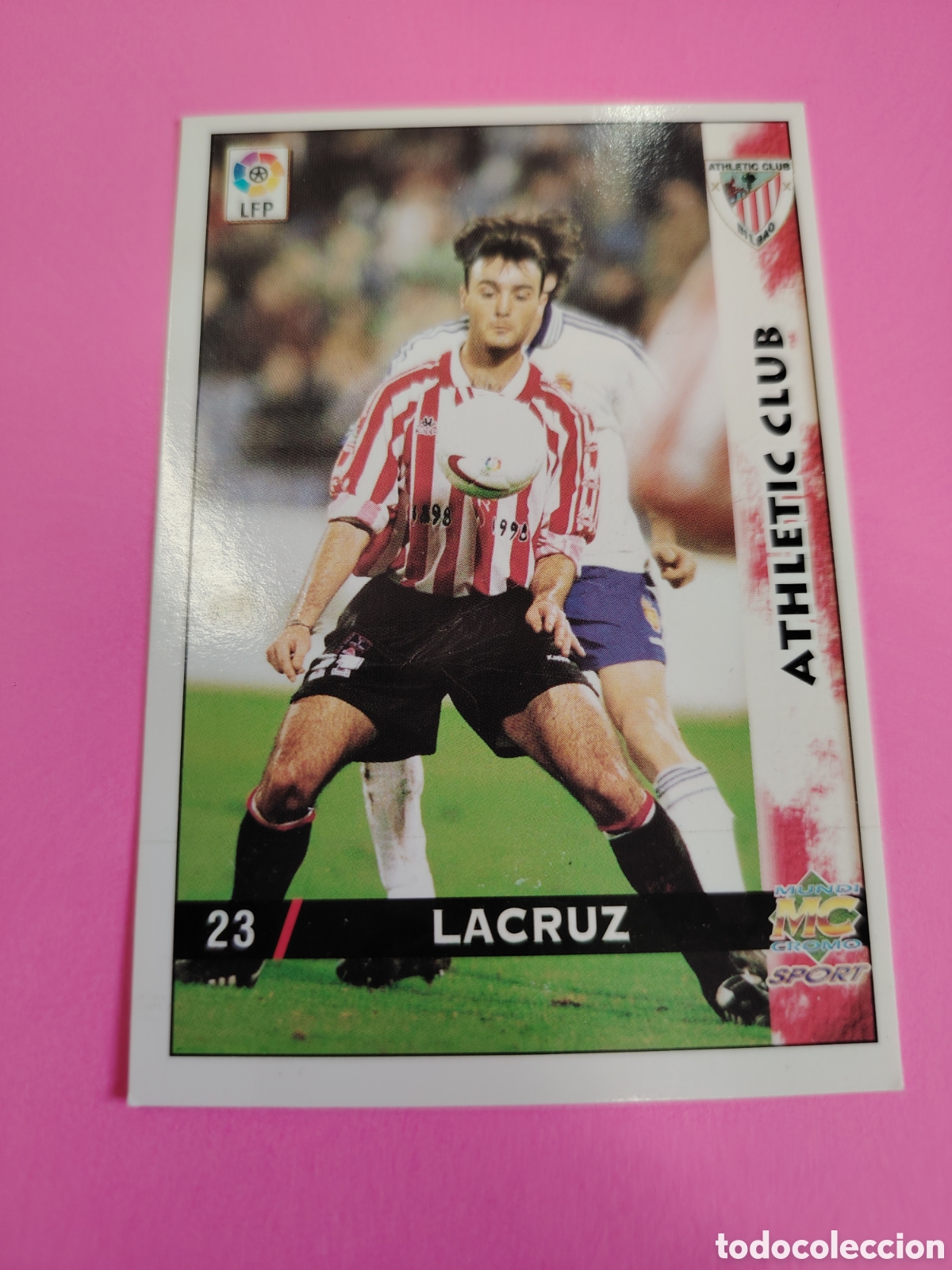 Cromos de F&uacute;tbol: ATHLETIC BILBAO-N&deg;23-LA CRUZ-MUNDICROMO FICHAS DE LA LIGA 1998 1999 98 99