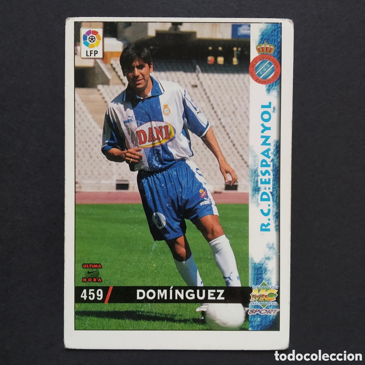 Figurine di Calcio: CROMO - N&ordm; 0459 - DOM&Iacute;NGUEZ (UH) - RCD ESPANYOL - LAS FICHAS DE LA LIGA 98-99 (1998 1999) MUNDICROMO