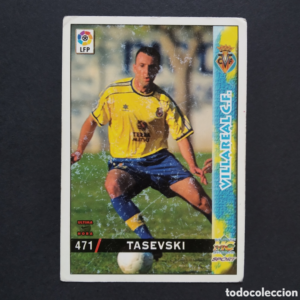 Figurine di Calcio: CROMO - N&ordm; 0471 - TASEVSKI (UH) - VILLARREAL CF - LAS FICHAS DE LA LIGA 98-99 (1998 1999) MUNDICROMO