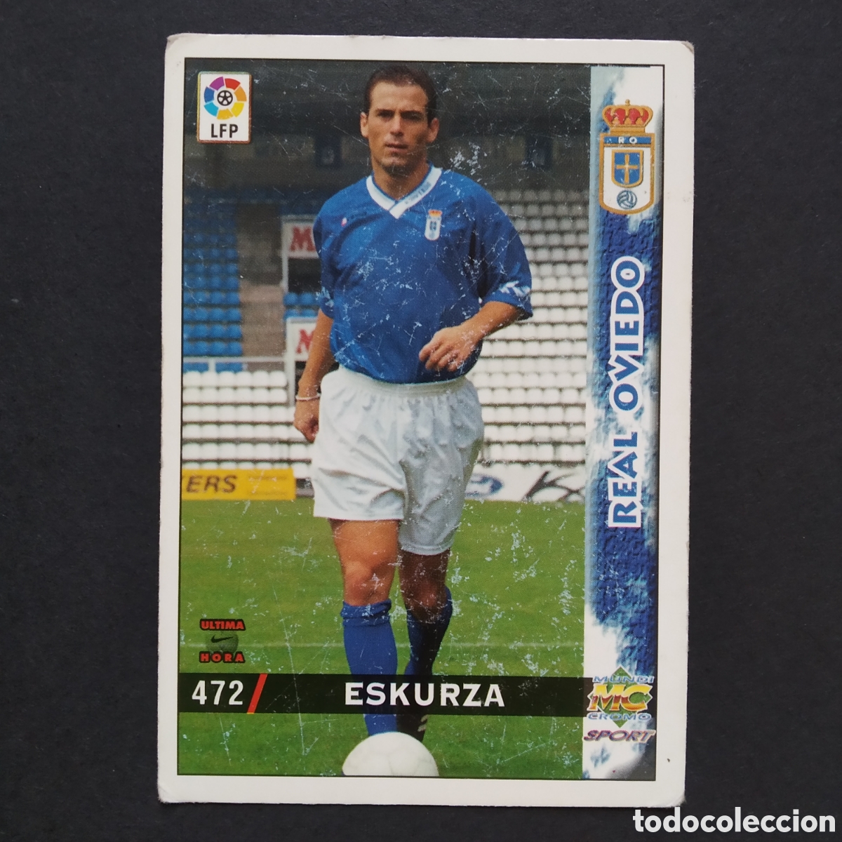Fu&szlig;ball-Sticker: CROMO - N&ordm; 0472 - ESKURZA (UH) - R. OVIEDO - LAS FICHAS DE LA LIGA 98-99 (1998 / 1999) - MUNDICROMO