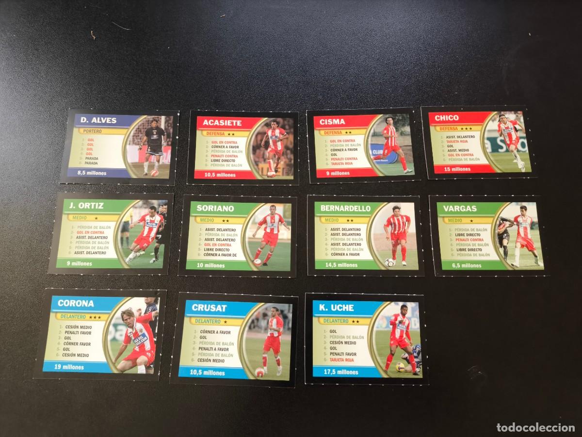 Cromos de F&uacute;tbol: EQUIPO COMPLETO ALMERIA (SORIANO ALVES..) BORRAS FICHAS LIGA 2009 2010 09 10 NO PANINI LIGA ESTE