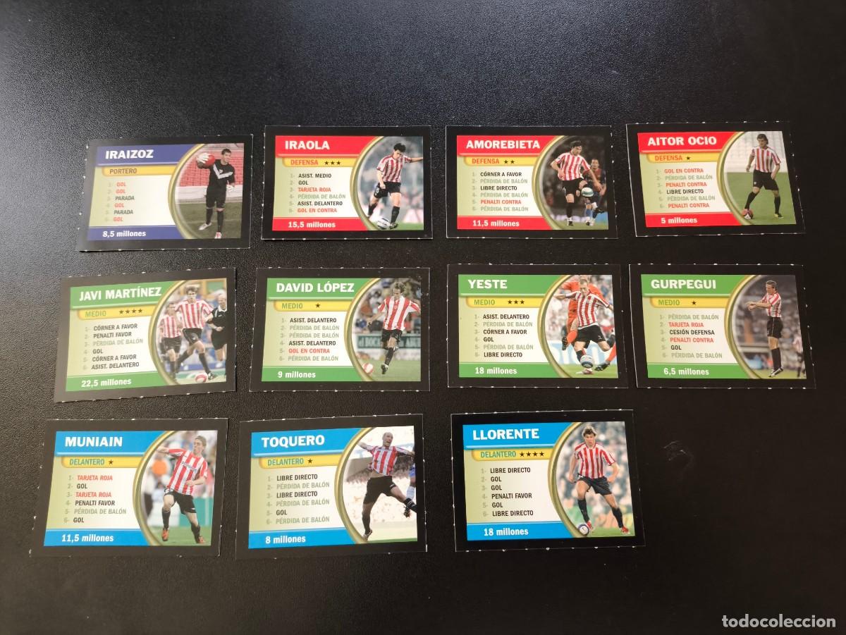 Cromos de F&uacute;tbol: EQUIPO COMPLETO ATHLETIC DE BILBAO BORRAS FICHAS LIGA 2009 2010 09 10 NO PANINI LIGA ESTE
