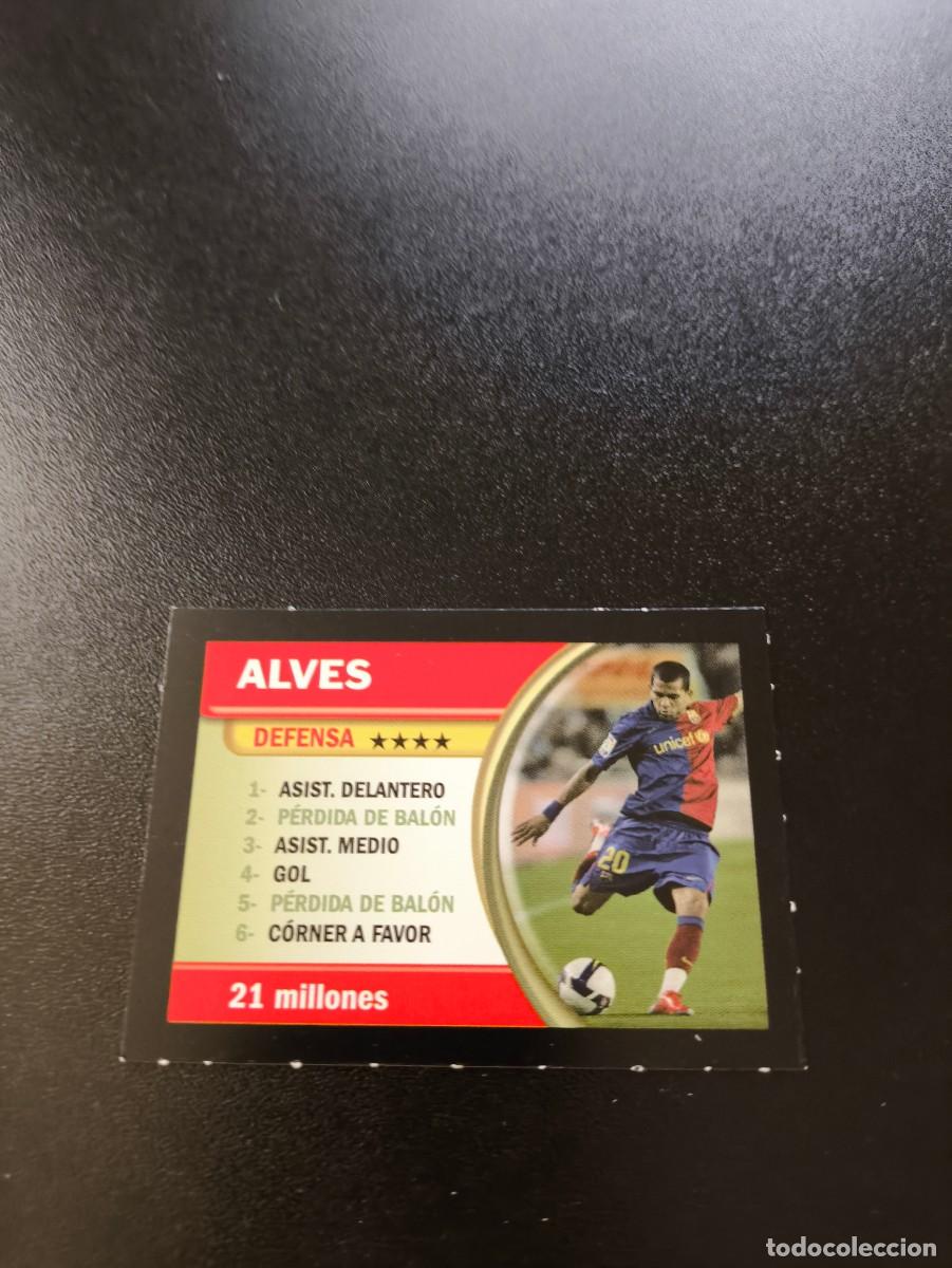 Cromos de F&uacute;tbol: DANI ALVES BARCELONA BORRAS FICHAS LIGA 2009 2010 09 10 NO PANINI LIGA ESTE
