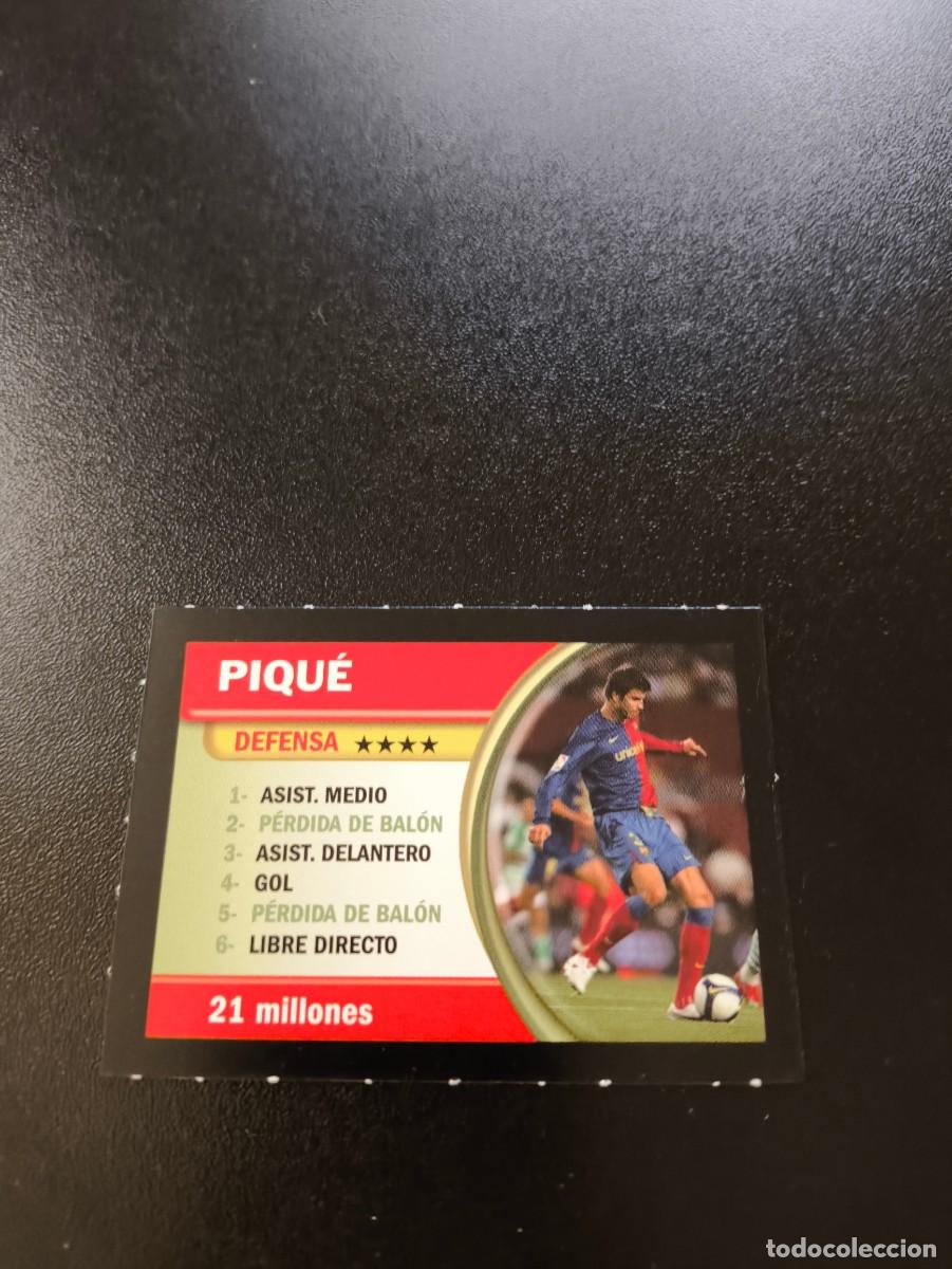 Cromos de F&uacute;tbol: PIQUE BARCELONA BORRAS FICHAS LIGA 2009 2010 09 10 NO PANINI LIGA ESTE