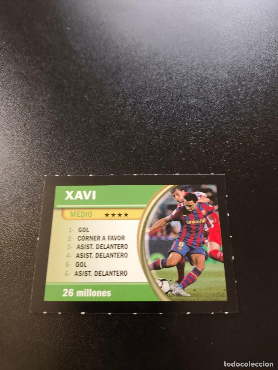 Cromos de F&uacute;tbol: XAVI BARCELONA BORRAS FICHAS LIGA 2009 2010 09 10 NO PANINI LIGA ESTE