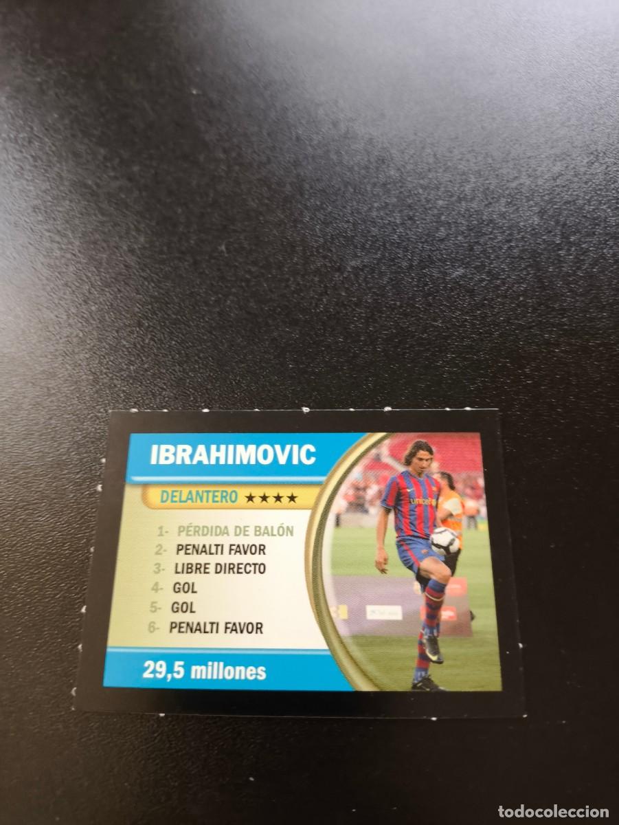 Cromos de F&uacute;tbol: IBRAHIMOVIC BARCELONA BORRAS FICHAS LIGA 2009 2010 09 10 NO PANINI LIGA ESTE