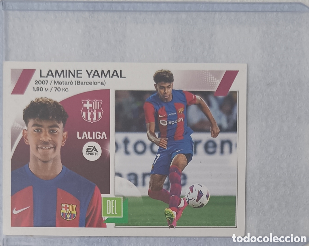 Cromos de F&uacute;tbol: Cromo Lamine Yamal Liga Este 23-24