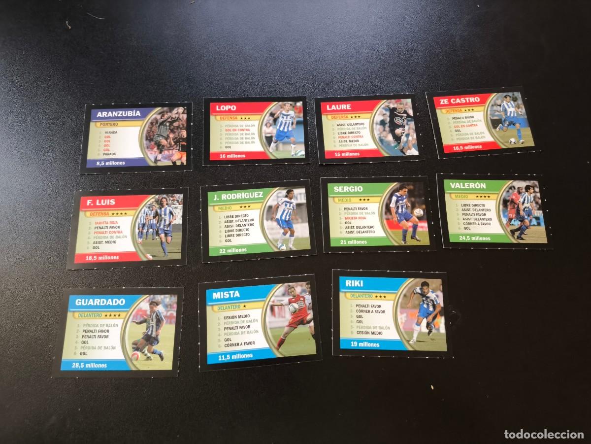 Cromos de F&uacute;tbol: EQUIPO COMPLETO DEPORTIVO DE LA CORU&Ntilde;A BORRAS FICHAS LIGA 2009 2010 09 10 NO PANINI LIGA ESTE