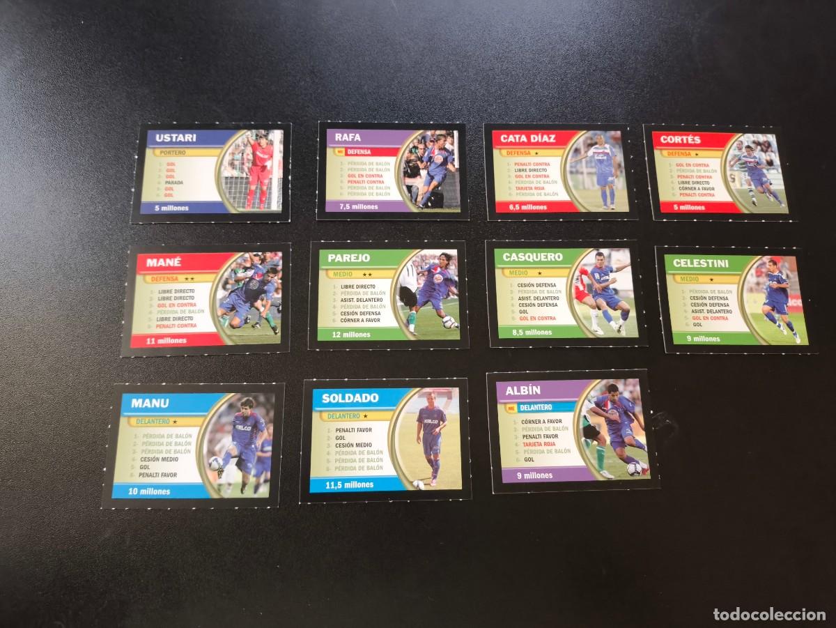 Cromos de F&uacute;tbol: EQUIPO COMPLETO GETAFE BORRAS FICHAS LIGA 2009 2010 09 10 NO PANINI LIGA ESTE
