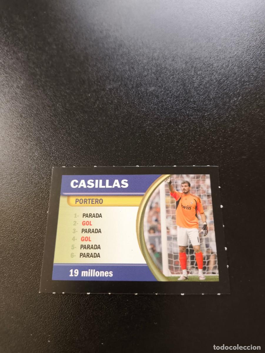 Cromos de F&uacute;tbol: IKER CASILLAS REAL MADRID BORRAS FICHAS LIGA 2009 2010 09 10 NO PANINI LIGA ESTE