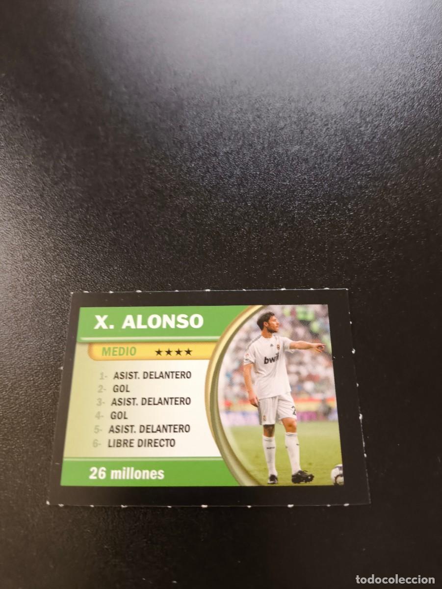 Cromos de f&uacute;tbol: XABI ALONSO REAL MADRID BORRAS FICHAS LIGA 2009 2010 09 10 NO PANINI LIGA ESTE