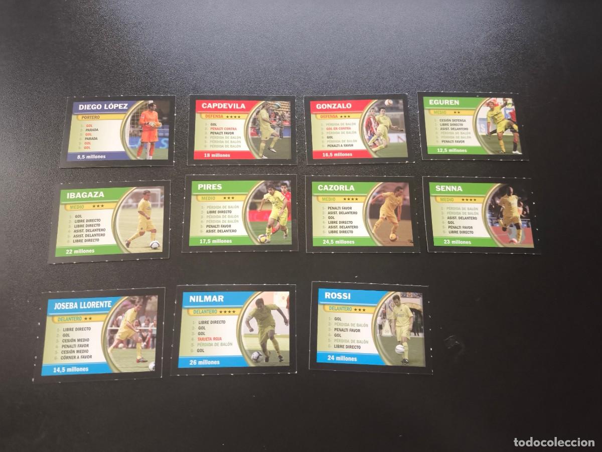 Cromos de F&uacute;tbol: EQUIPO COMPLETO VILLARREAL BORRAS FICHAS LIGA 2009 2010 09 10 NO PANINI LIGA ESTE