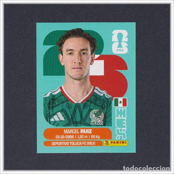 Cromos de F&uacute;tbol: FIFA WORLD CUP 2026 26 MUNDIAL PANINI MARCEL RUIZ MEX 12 M&Eacute;XICO COLECCI&Oacute;N ALBUM LIGA STICKER
