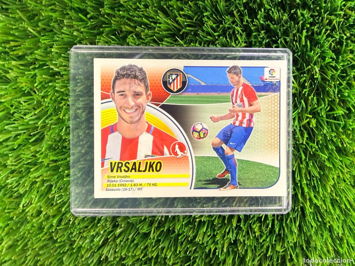 Cromos de F&uacute;tbol: N&ordm; 20 Vrsaljko &Uacute;ltimos Fichajes Atl&eacute;tico de Madrid Liga Este 16 17