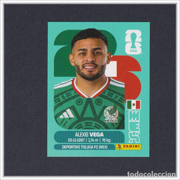 Football Stickers: FIFA WORLD CUP 2026 26 MUNDIAL PANINI ALEXIS VEGA MEX 18 M&Eacute;XICO COLECCI&Oacute;N ALBUM LIGA STICKER