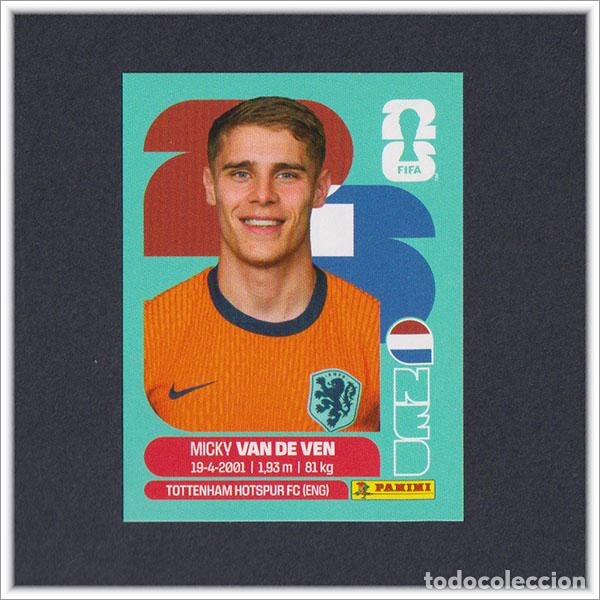 Cromos de F&uacute;tbol: FIFA WORLD CUP 2026 26 MUNDIAL PANINI VAN DE VEN NED 4 HOLANDA COLECCI&Oacute;N ALBUM LIGA STICKER
