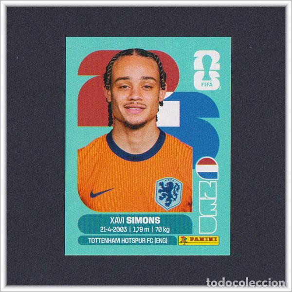 Cromos de F&uacute;tbol: FIFA WORLD CUP 2026 26 MUNDIAL PANINI XAVI SIMONS NED 15 HOLANDA COLECCI&Oacute;N ALBUM LIGA STICKER