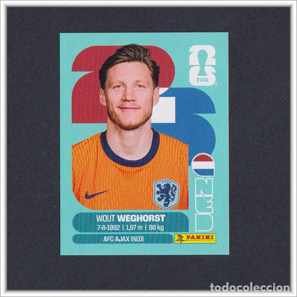 Cromos de F&uacute;tbol: FIFA WORLD CUP 2026 26 MUNDIAL PANINI WEGHORST NED 19 HOLANDA COLECCI&Oacute;N ALBUM LIGA STICKER