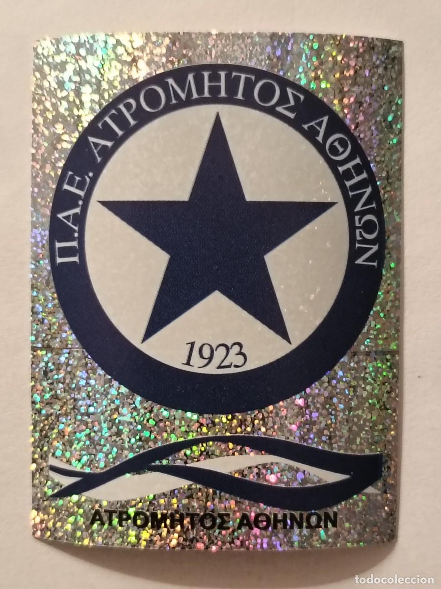 Football Stickers: #71 ESCUDO (ATROMITOS) SUPERLIGA GRECIA 09/10 PANINI