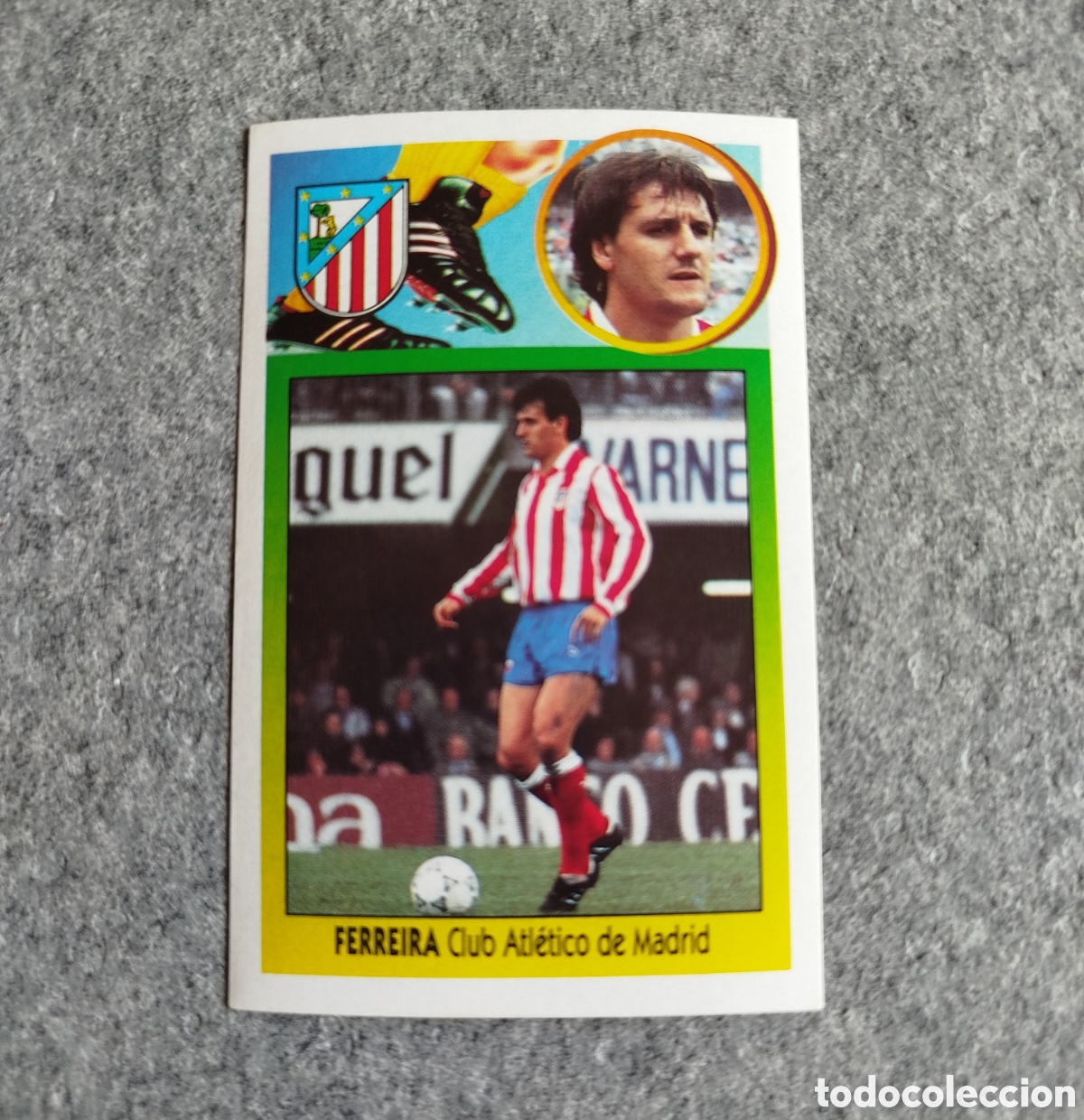Cromos de F&uacute;tbol: ADHESIVO BAJA FERREIRA ATL&Eacute;TICO DE MADRID LIGA 93 94 1993 1994 ESTE SIN PEGAR NUNCA PEGADO CROMO