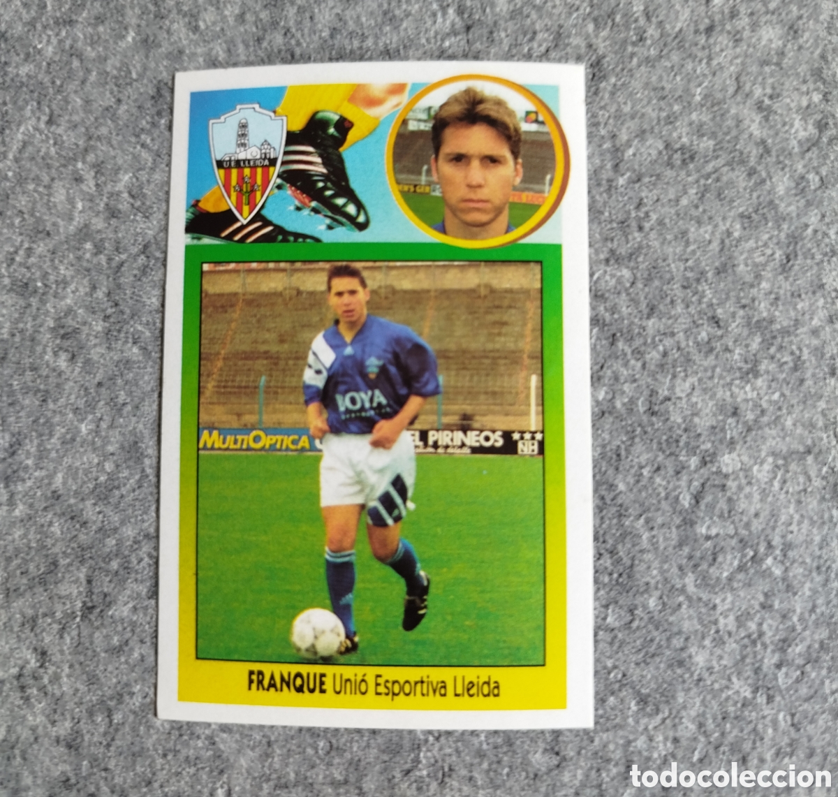Cromos de F&uacute;tbol: ADHESIVO BAJA FRANQUE LLEIDA LIGA 93 94 1993 1994 ESTE SIN PEGAR NUNCA PEGADO CROMO