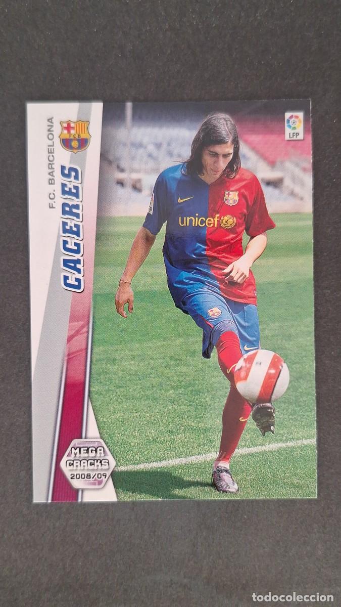 Cromos de F&uacute;tbol: L1 CACERES F. C. BARCELONA 61 PANINI MEGACRACKS 2008 2009 08 09