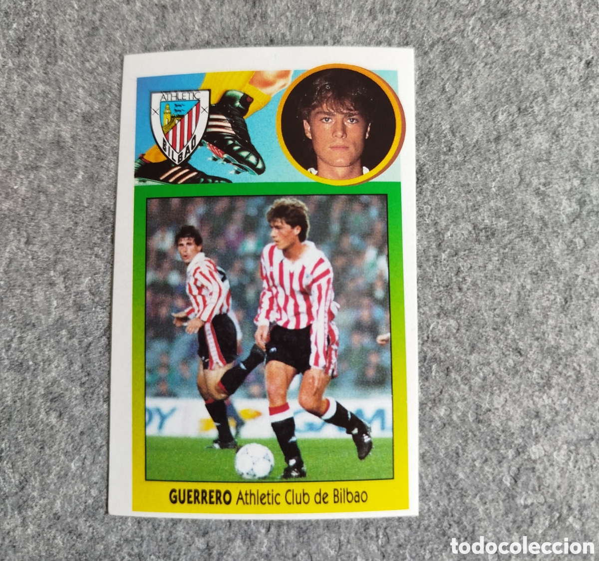 Cromos de F&uacute;tbol: ADHESIVO JULEN GUERRERO ATHLETIC CLUB BILBAO LIGA 93 94 1993 1994 ESTE SIN PEGAR NUNCA PEGADO CROMO