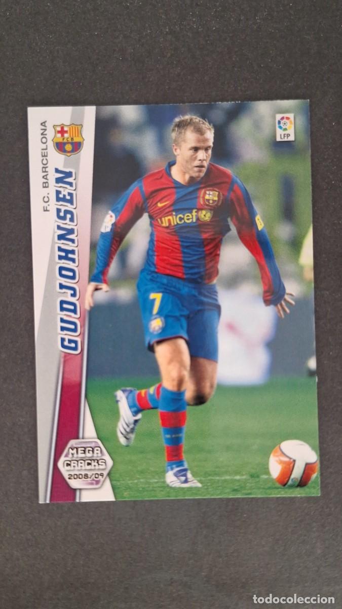 Cromos de F&uacute;tbol: L1 GUDJOHNSEN F. C. BARCELONA 69 PANINI MEGACRACKS 2008 2009 08 09