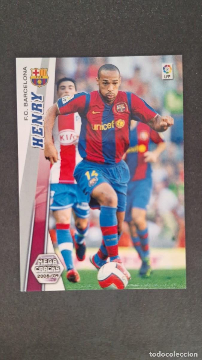 Cromos de F&uacute;tbol: L1 HENRY F. C. BARCELONA 72 PANINI MEGACRACKS 2008 2009 08 09