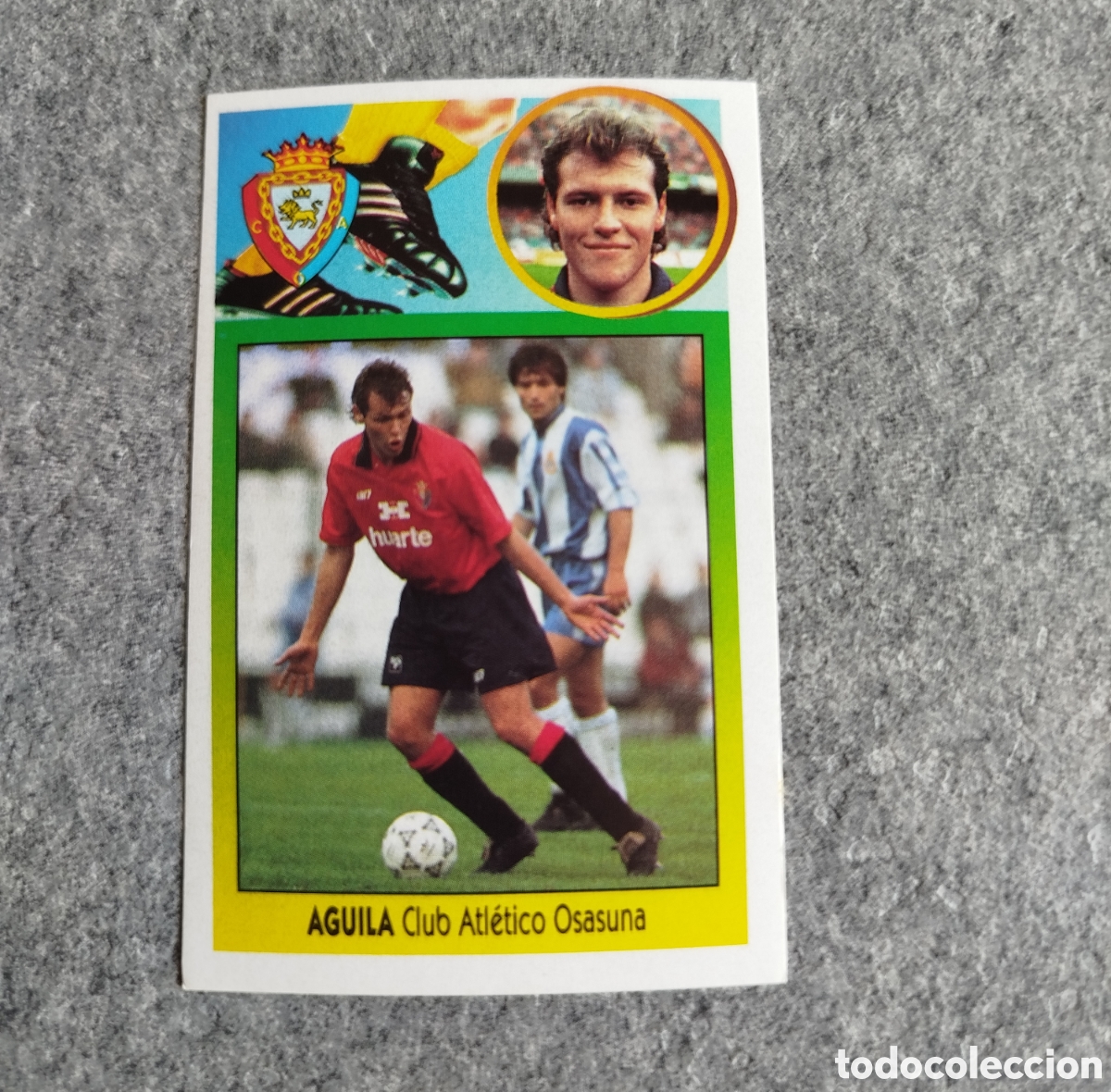 Cromos de F&uacute;tbol: ADHESIVO BAJA AGUILA OSASUNA LIGA 93 94 1993 1994 ESTE SIN PEGAR NUNCA PEGADO CROMO