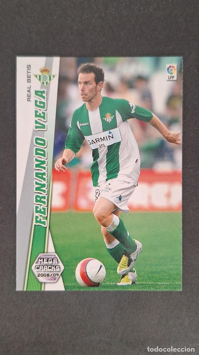 Cromos de F&uacute;tbol: L1 FERNANDO VEGA REAL BETIS BALOMPIE 81 PANINI MEGACRACKS 2008 2009 08 09