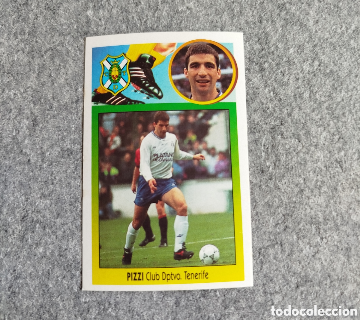 Cromos de F&uacute;tbol: ADHESIVO BAJA PIZZI TENERIFE LIGA 93 94 1993 1994 ESTE SIN PEGAR NUNCA PEGADO CROMO