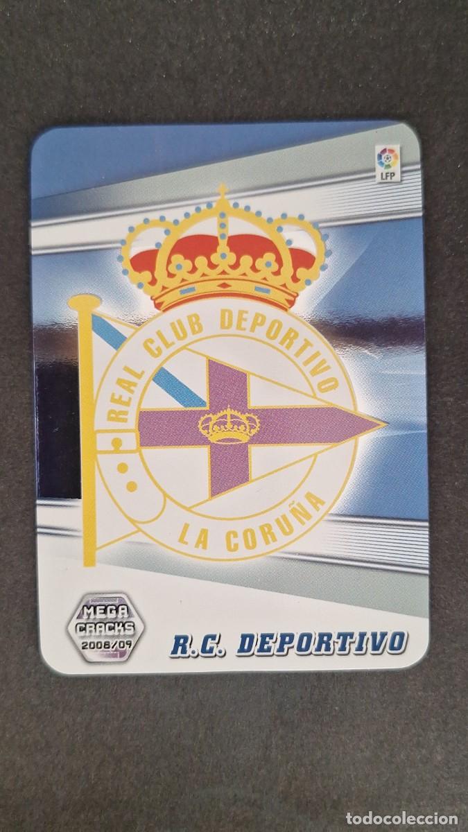 Cromos de F&uacute;tbol: L1 ESCUDO DEPORTIVO DE LA CORU&Ntilde;A 91 PANINI MEGACRACKS 2008 2009 08 09